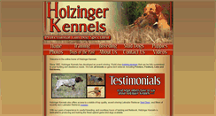 Desktop Screenshot of holzingerkennels.com